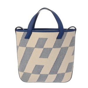 HERMES H Ambié PM 2-Way Blue France U Stamp (circa 2022) Women's Canvas Handbag